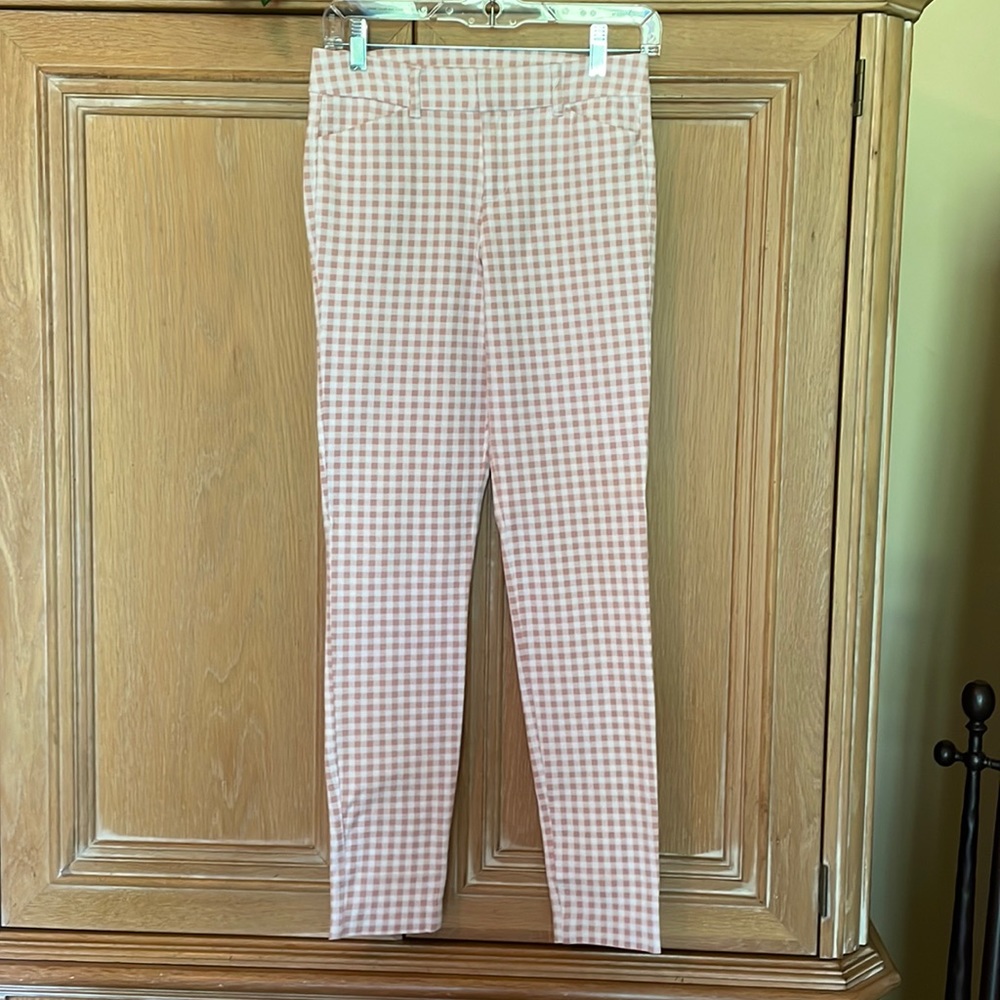 Pink gingham pants